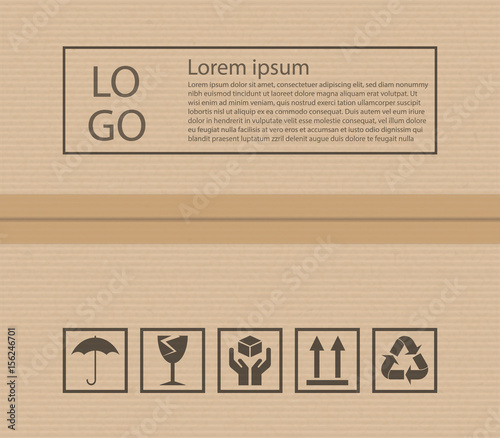 Cardboard texture and post signs