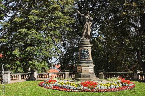 Denkmal von Karel Havlicek Borovsky in Cesky Krumlov in Tschechien photo