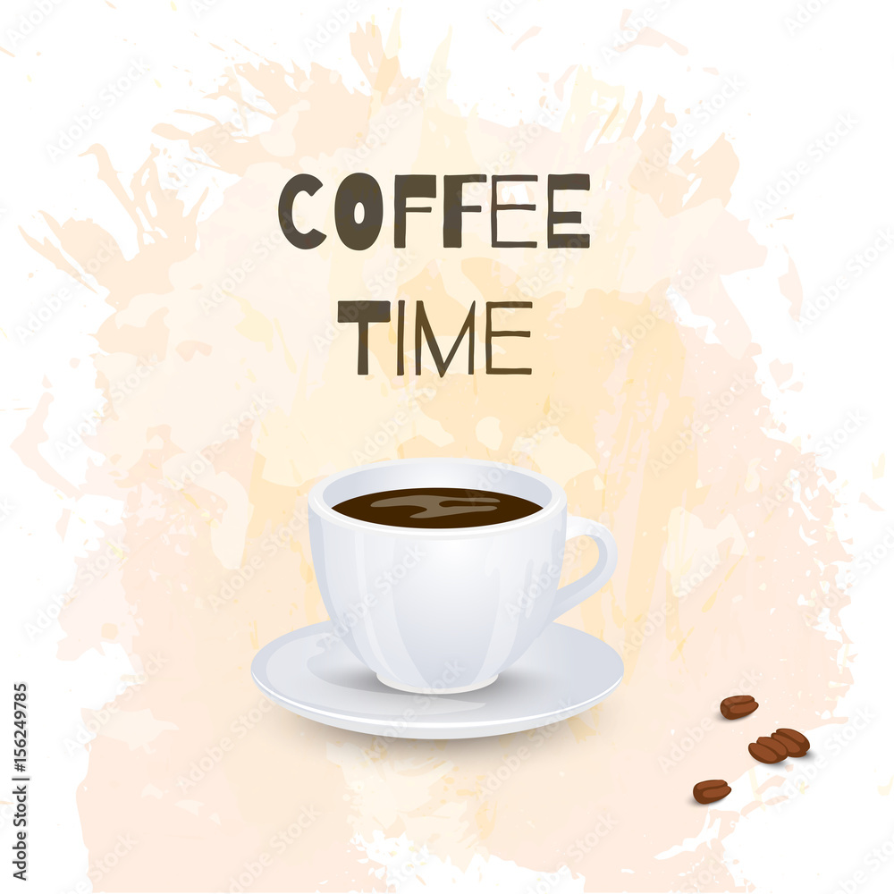 Obraz premium Coffee background or banner, flayer, web, print template.