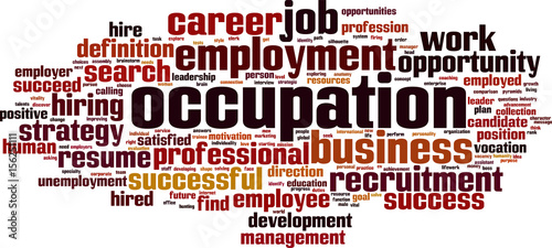 Occupation word cloud