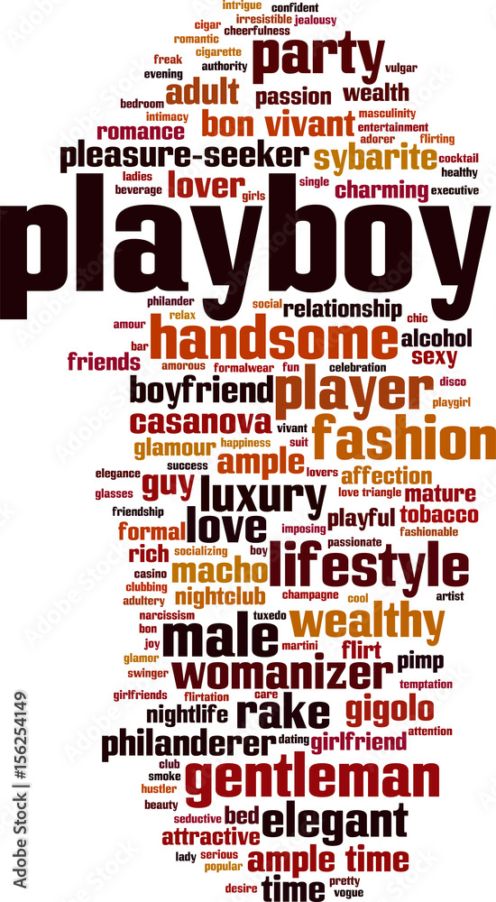 Playboy word cloud