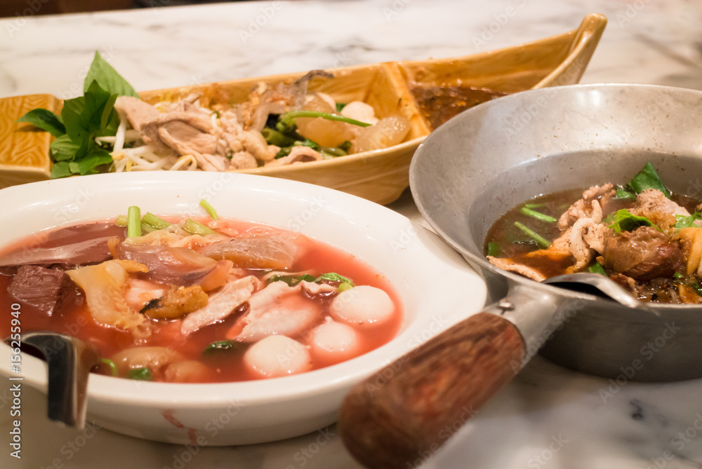 Big Meal Of Thai Styled Noodle Soup Big Meal Of Thai Styled Noodle Soup