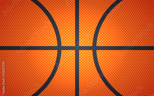 Horizontal ball texture for basketball, sport background, vector illustration