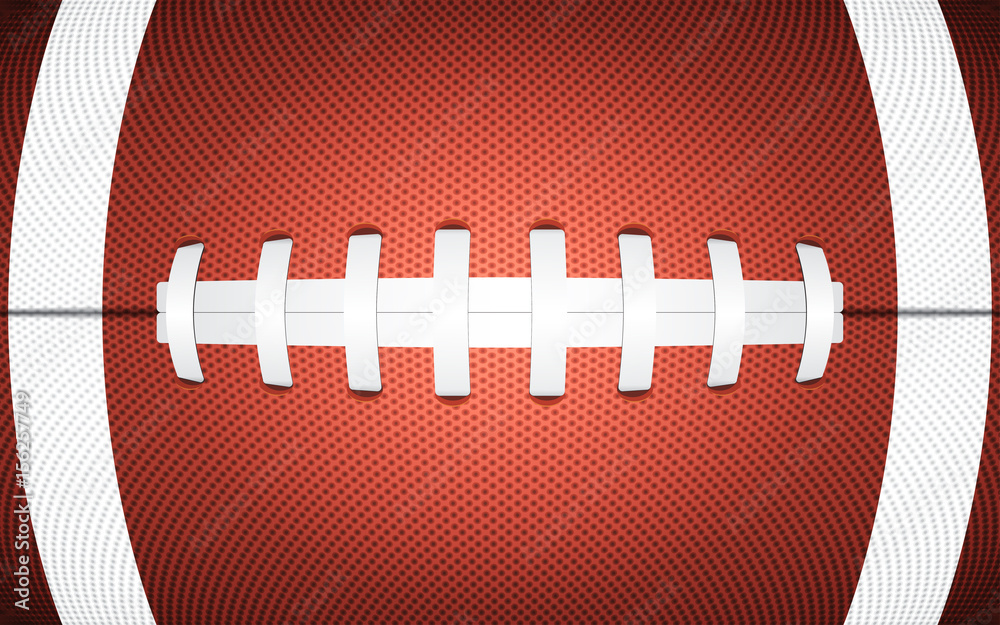 Rugby ball texture, sporty background, vector illustration Stock Vector