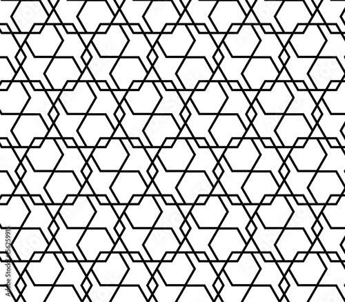 Geometric vector pattern repeat. graphic clean design for fabric, event, etc. pattern is on swatches panel 