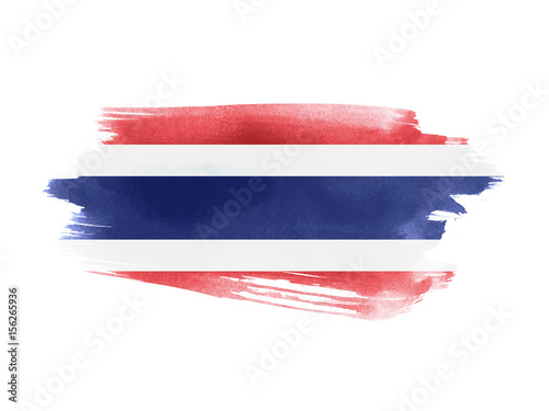 Thailand flag grunge painted background