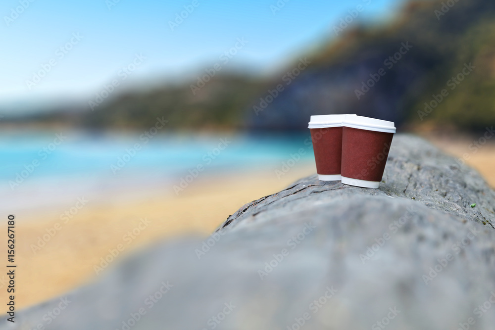 desk space and beach 