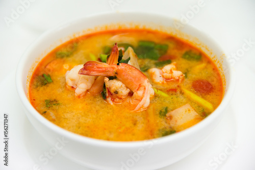 tom yun soup, thai food