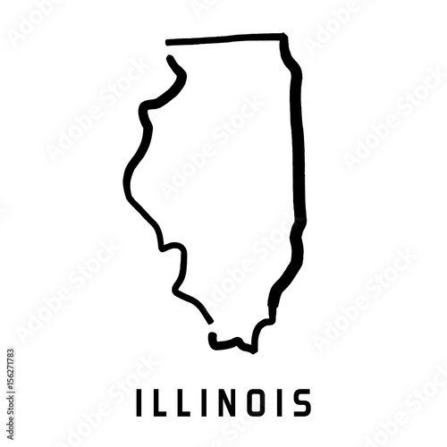 Fototapet Illinois shape