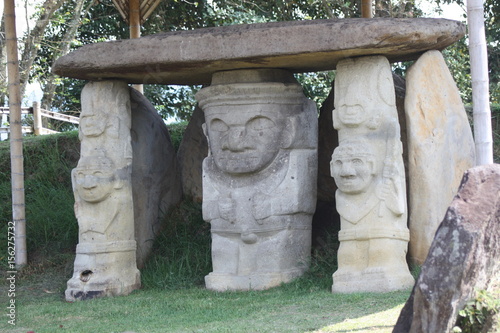 Escultura indígena. San Agustín, Huila, Colombia