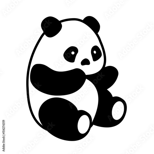 Panda bear vector