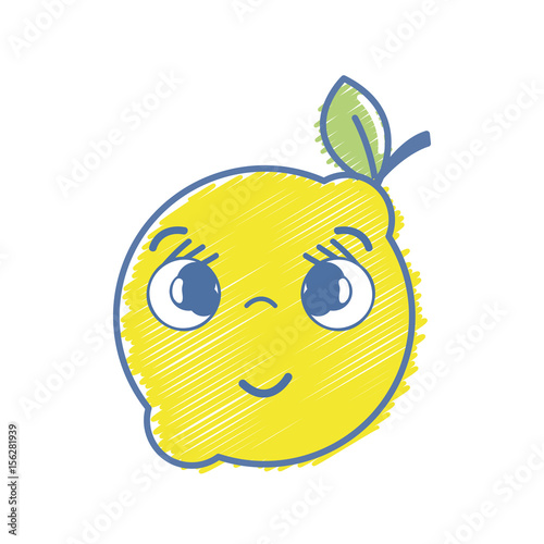 kawaii nice shy lemon fruit