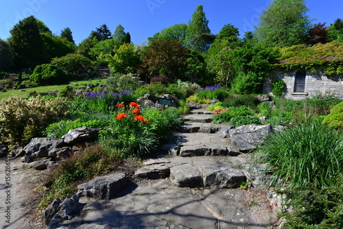 A public rock garden in Brighton, Sussex on a spring morning.