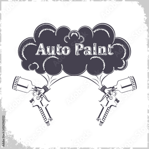 Auto paint gun monochrome