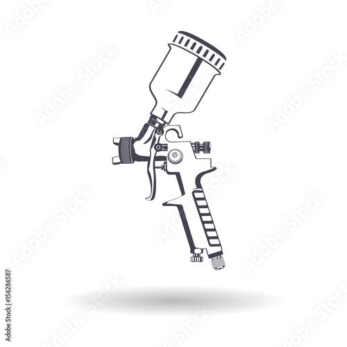 Spray gun monochrome