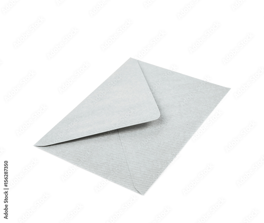 Single closed envelope isolated Single closed envelope isolated