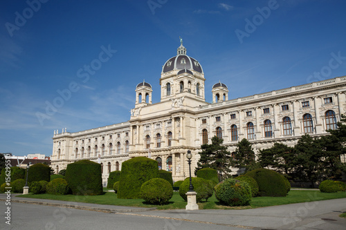 Beautiful view of famous Naturhistorisches Museum (Natural History Museum) in Vienna, Austria.