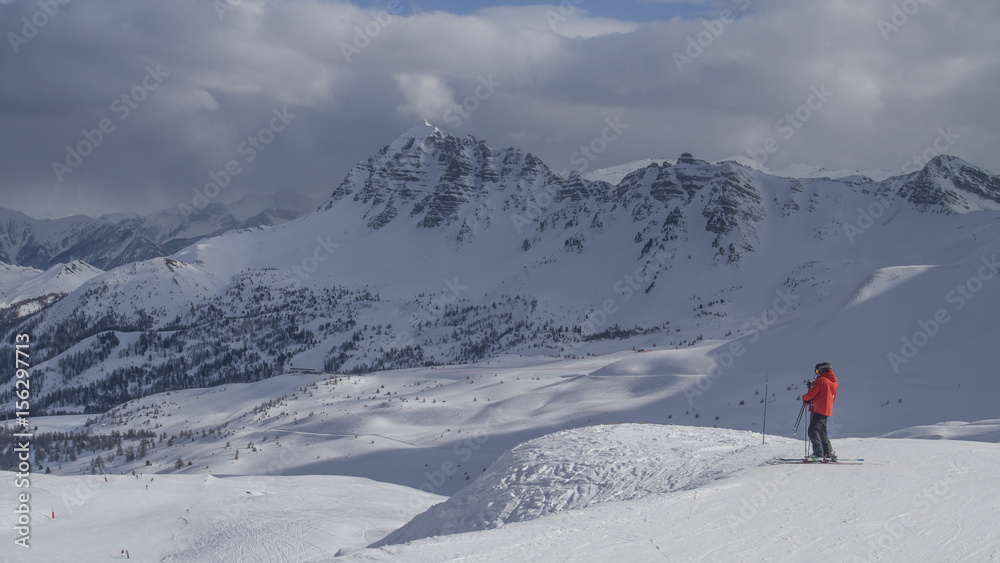 Estación de esquí en los Alpes