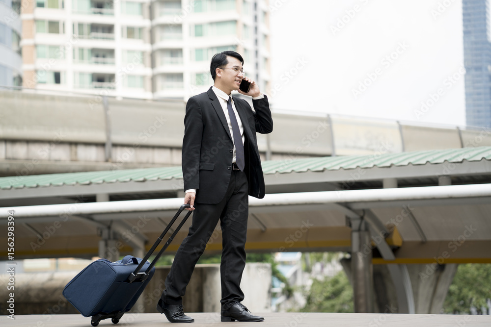 Businessman traveler journey business travel Businessman traveler journey business travel