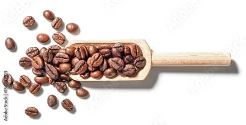 coffee beans, top view