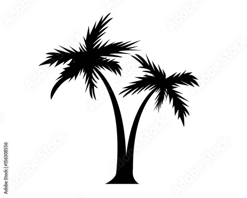 pittogramma palme vettoriale silhouette