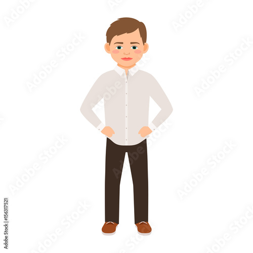 Boy in a classic clothes