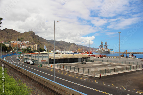Avenida marítima de Santa Cruz de Tenerife, España