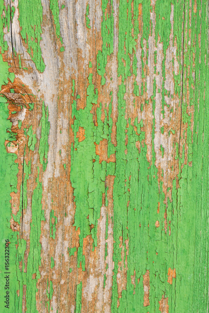 wooden plank with decayed paint texture