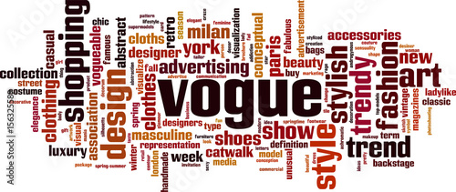 Vogue word cloud