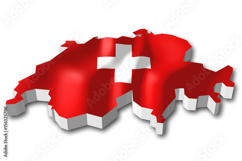 3D flag - Switzerland