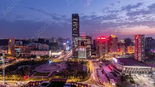Wallpaper Mural Time Lapse of WUHAN at night,China Torontodigital.ca