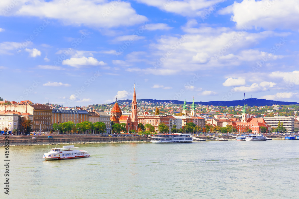Budapest. Danube. View on Buda