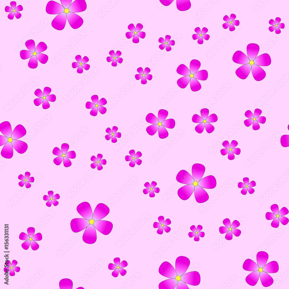 Seamless pattern with Purple flower. Vector Seamless pattern with Purple flower. Vector