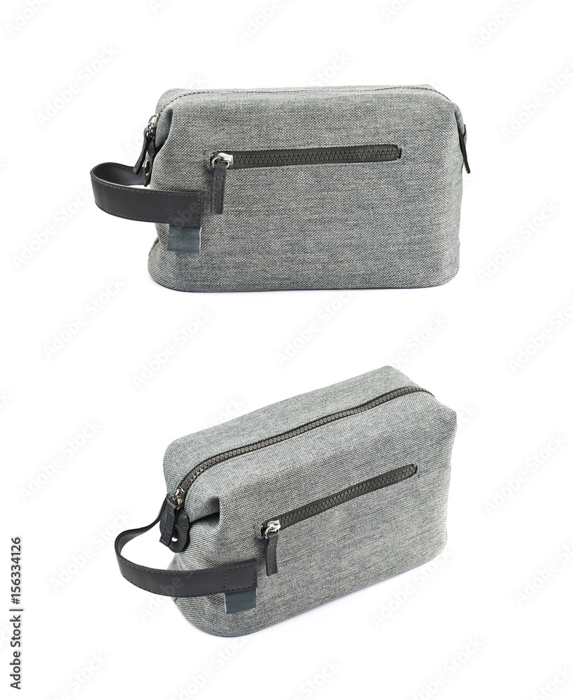 Fototapeta premium Gray hygienic handbag isolated