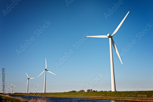 Group of windmills for electric power production in the Netherlands