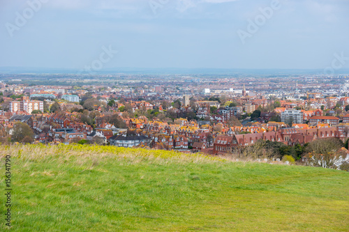 Overview of eastbourne, east sussex, england, UK