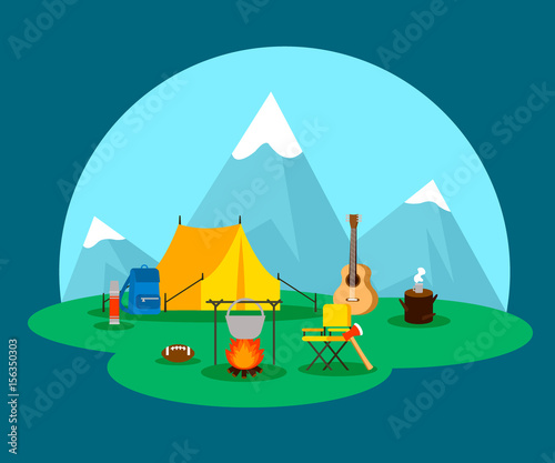 Flat Camping Concept
