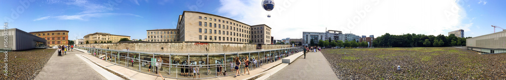 BERLIN, GERMANY - JULY 2016: Tourists visit city museum. Berlin attracts 10 million people annually