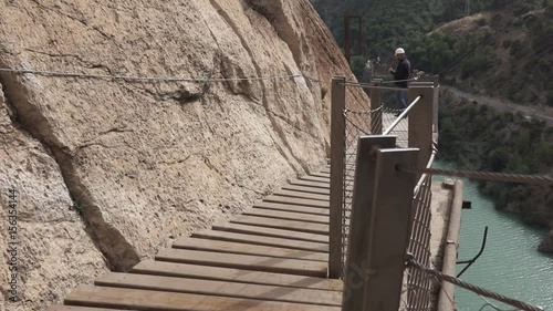 Walker in dangerous 'El Caminito del Rey' track