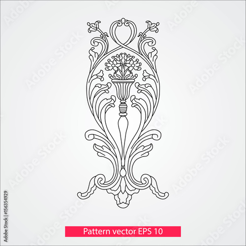 Ornament and decor, design elements. Decoration of the page. Vector illustration. Isolated on white background.