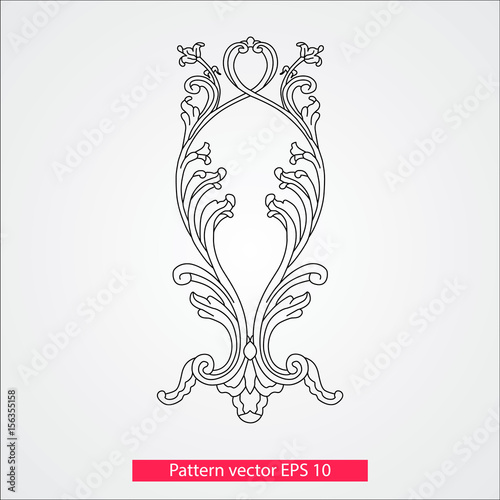 Ornament and decor, design elements. Decoration of the page. Vector illustration. Isolated on white background.