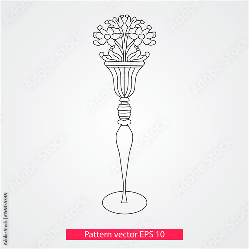 Ornament and decor, design elements. Decoration of the page. Vector illustration. Isolated on white background.