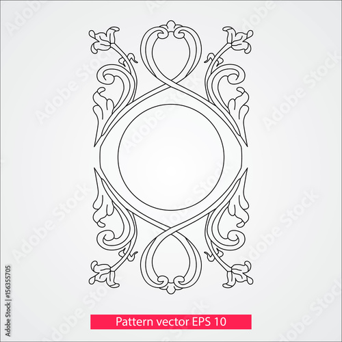 Ornament and decor, design elements. Decoration of the page. Vector illustration. Isolated on white background.
