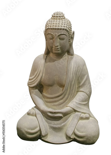 buddha statue isolated on a white background