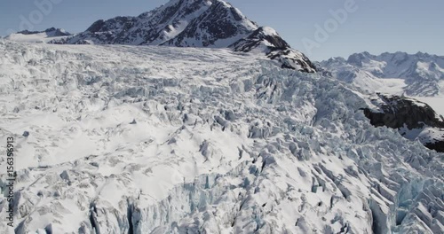 greenland glacier areal ice snow