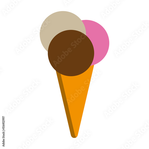 ice cream icon over white background. vector illustration