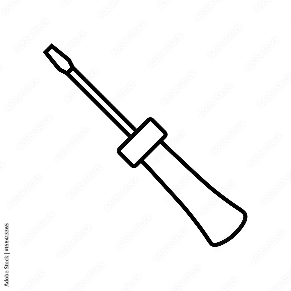 screwdriver icon, over white background. repair tool concept. vector illustration screwdriver icon, over white background. repair tool concept. vector illustration