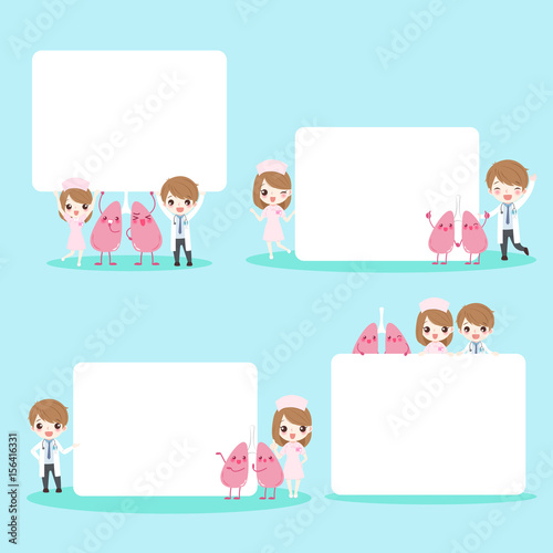 cartoon doctors with lungs