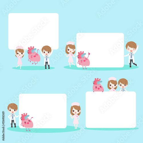 cartoon doctors with heart