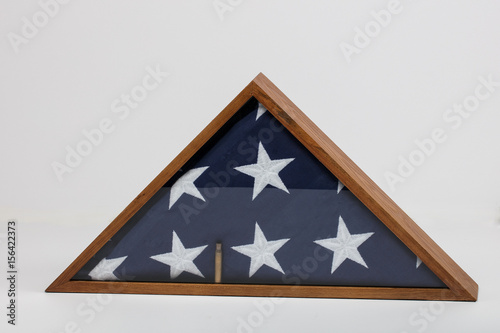 Folded American Flag for fallen soldier